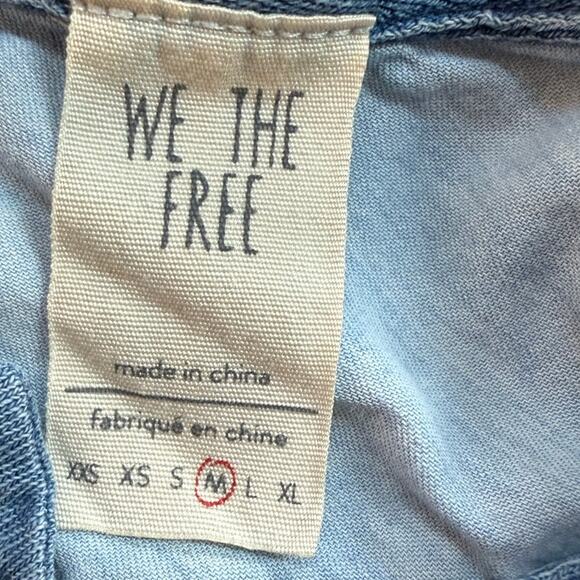 Free People We the Free Love This Henley Chambray Tunic - Picture 4 of 6